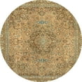 thumbnail image 1 of Ahgly Company Indoor Round Abstract Light Brown Abstract Area Rugs, 7' Round, 1 of 6