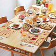 thumbnail image 2 of Pioneer Flower Floral Print Pattern Summer Placemats Table Placemats Set Of 4-Linen Kitchen Washable Placemats Table Mats 12x18 Inch Non-Slip Heat Resistant, 2 of 5