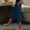 Blue, variant on JUSLIO Capris for Women Linen Elastic, Waist with Pockets Casual Everyday Side Button Capris