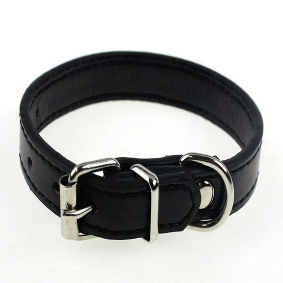 UDIYO Adjustable Safety Belt Faux Leather Pet Dog Cat Puppy Collar Buckle Neck Strap