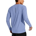 thumbnail image 4 of ZyeKqe Workout Shirts for Men Long Sleeve Crewneck Casual Lightweight Quick Drying Breathable Active Athletic Tops, 4 of 7