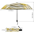 thumbnail image 3 of Lemon Slice and Cream Compact Sun Umbrella Windproof Travel Umbrellas for Rain Strong Portable UV Protection, 3 of 8
