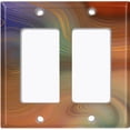 thumbnail image 6 of Metal Light Switch Plate Cover Image of Marble Colorful Swirl Galaxy MAR080, 6 of 13