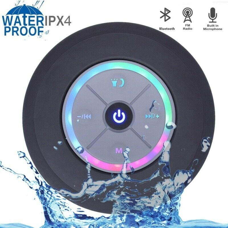 Hoppa Portable Bluetooth 5W Waterproof Shower Bath Car Speaker NFC Wireless RED 