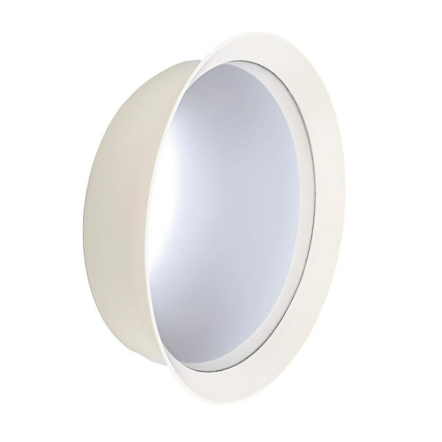 Espejo convexo de esquina versátil de 11,02 pulgadas, gran angular, nórdico, decorativo para blanco lechoso