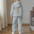 thumbnail image 3 of WOYY Toddler Girls 2 Piece Outfits Letter Print Hoodie Sweatpants Sweat Suit, Sizes 3-4T, 3 of 6