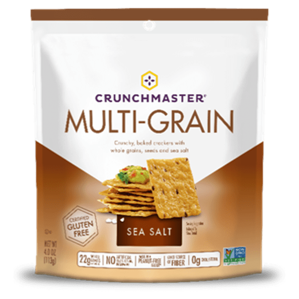 Crunchmaster Multi-Grain Sea Salt, 4 Ounce Bag, 1 BAG