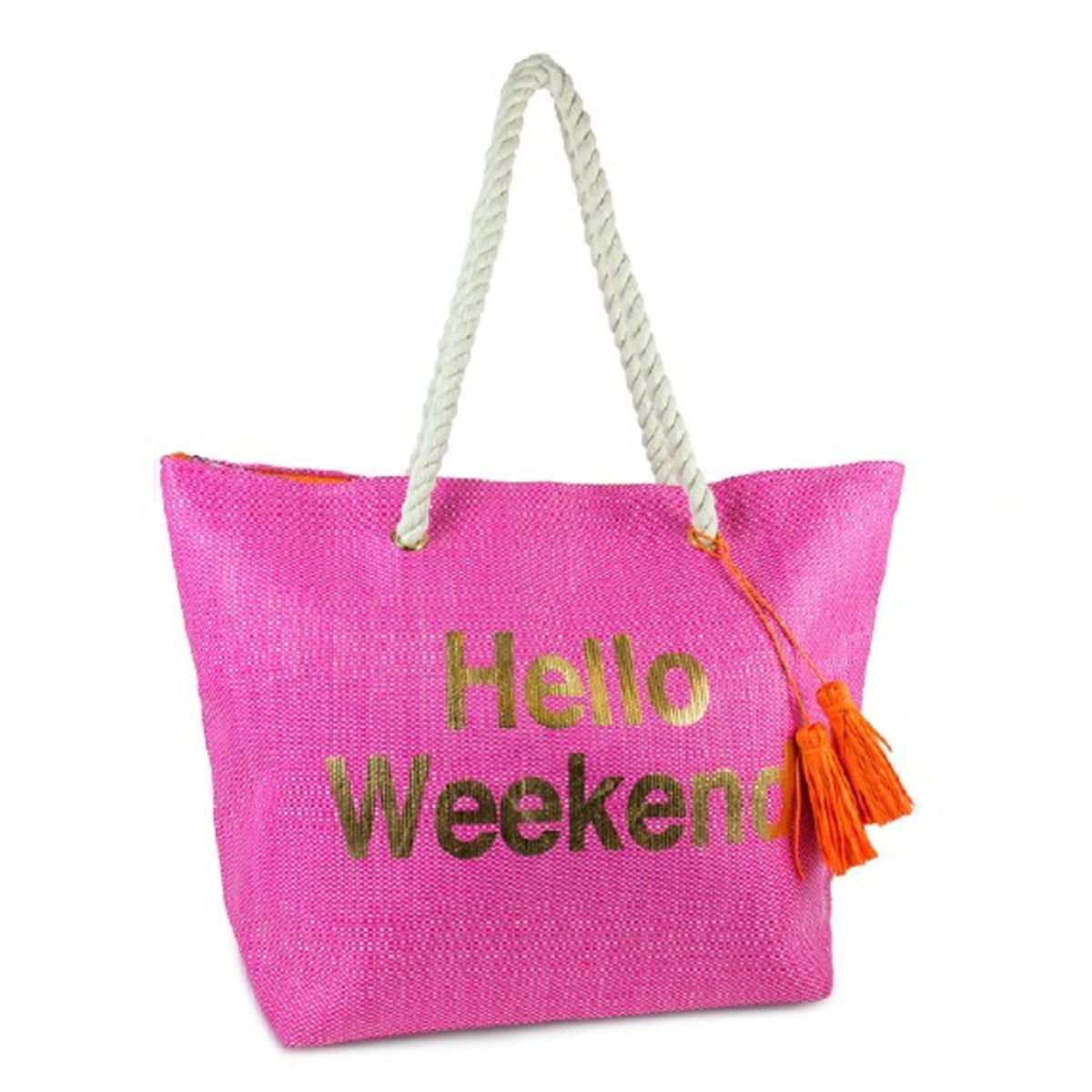 hello weekend tote