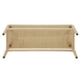thumbnail image 6 of Weston Home Rovinj Solid Wood Bench with Weave Rope, 6 of 7