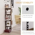 thumbnail image 4 of Giantex 5-Tier Tall Wood Bookshelf, Room Organizer Display Shelf w/Anti-Toppling Device & Non-Slip Foot Pads, 4 of 6