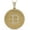 Yellow Gold Finish, variant on Real Genuine 2.5 Cwt VVS1 Natural Moissanite Diamond Bitcoin Crypto Currency Digital Money 14K Gold Finish Pendant Charm Medallion Necklace