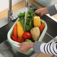 thumbnail image 5 of Openpig Mixed Greens Vegetable Colander Basket Double Layer Fruit Sinks Strainer Kitchen Washing Basket Salad Draining Soaking Bowl Detachable Strainer Basket Spaghetti Noodles Pasta, 5 of 6