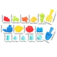 thumbnail image 4 of YWIYIUD 13/18PCS Reusable Beach Toy Set with Sand Bucket Shovel and Cute Model for Beach Backyard Park Pool and Outdoor Activities Practical Beach Interactive Toys for Parent and Teens, 4 of 8