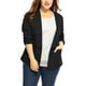 thumbnail image 3 of Blazer PaMujer TalExt3/4 Mangas Cuello De Chal Negro 1X, 3 of 5