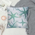 thumbnail image 2 of Nawypu Nautical Coastal Throw Pillow Covers Beach Theme Blue Seashell Coral Starfish Pillow Cover Summer Couch Pillow Cases Outdoor Sofa Cushion Cover Modern Decor for Bed Living Room, 2 of 5