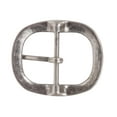 thumbnail image 2 of 1 1/2" (38 mm) Single Prong Center Bar Oval Hammered Belt Buckle, 2 of 2