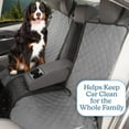 thumbnail image 4 of PETMAKER Dog Car Seat Cover for Back Seat - For Cars, Trucks, SUVs (Gray), 4 of 11