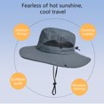 thumbnail image 4 of Kmdttou 2 Ways To Wear Sunscreen Visor Hat Men And Women Hiking And Fishing Quick Dry Fisherman's Hat Breathable Visor Hat ,UPF50+ Wide-Brim Sun Hat, 4 of 7