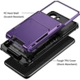 thumbnail image 3 of for Galaxy S23 Wallet Case 4-Card Credit Card Holder ID Slot Scratch Resistant Dual Layer Hybrid Protective Hard Shell Rugged TPU Bumper Armor Case for Samsung Galaxy S23 6.1" GreyPurple, 3 of 14