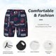 thumbnail image 3 of Fotbe Nautical Style Sailboat Traje de Baño para Hombre – Shorts de Natación de Secado Rápido con Forro y Bolsillos-Small, 3 of 6