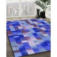 thumbnail image 2 of Ahgly Company Indoor Round Patterned Sky Blue Dress Blue Area Rugs, 3' Round, 2 of 6