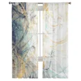 thumbnail image 3 of Art Line Retro Style Shabby Tulle Sheer Window Curtains for Living Room Bedroom Modern Tulle Voile Curtains ration, 3 of 7