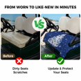 thumbnail image 4 of Golf Cart Seat Covers for 2 Seater,Navy Blue Christmas Tree Microfiber Cart Seat Towel Blanket,Balls Snowflake Xmas Tree Absorbent Breathable Non Slip Bench Seats Protector for Golf Course 51"x31", 4 of 9