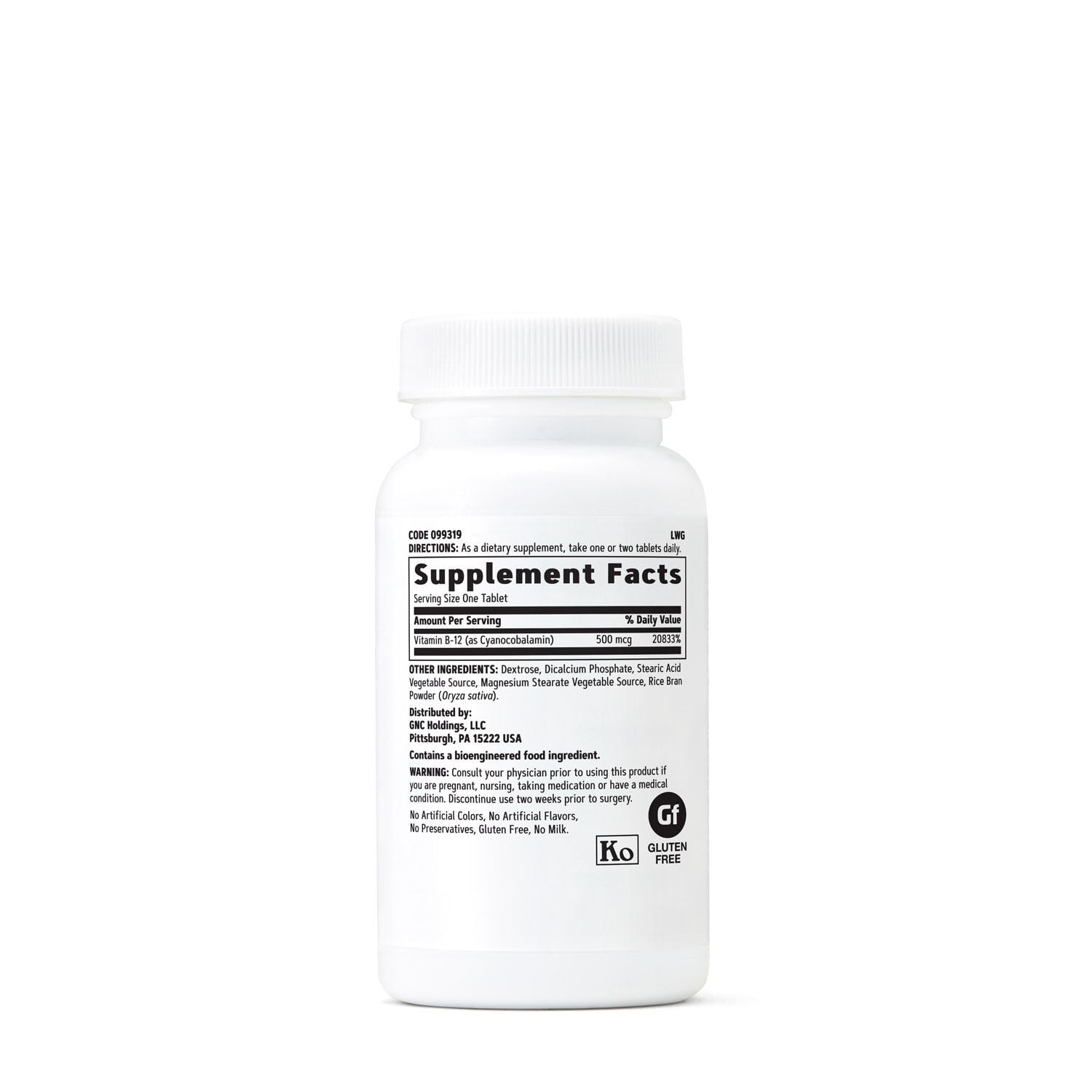 gnc b12 injections GNC Vitamin B-12 500mcg, 100 Tablets, Supports Energy Production