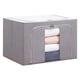 thumbnail image 1 of Bolsa organizadora de gran capacidad para guardar edredones y colchas de tela ZJT250130834 | Tela Oxford plegable con cremallera bidireccional resistente y ventana transparente | Caja de almacenam, 1 of 2