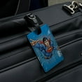 thumbnail image 4 of Superman Breaking the Ice Rectangle Leather Luggage Card Suitcase Carry-On ID Tag, 4 of 5