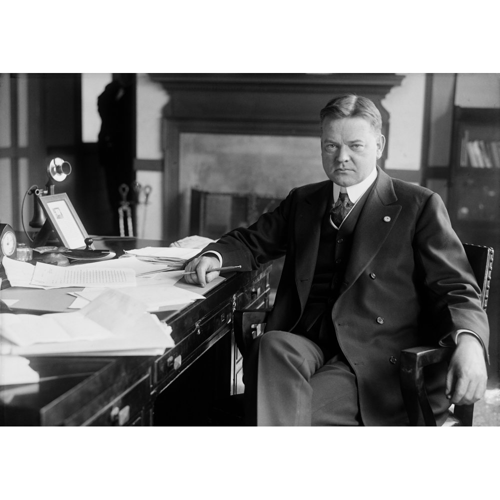 Future President Herbert Hoover As Head Of The Food Administration