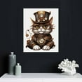 thumbnail image 4 of Nawypu  Good Sir Top Hat Cat with a Mouse and A Monocle Turquoise Painting Canvas Wall Art, 4 of 4