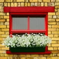thumbnail image 5 of 4 Bundles Artificial Daffodils Flowers Faux Shrubs UV Resistant Greenery For Bridal Bouquet Home Garden Hanging Planter Porch Wedding Decoration, White, 5 of 7