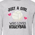 thumbnail image 4 of Inktastic Just a Girl Who Loves Volleyball Long Sleeve Youth T-Shirt, 4 of 5