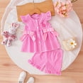 thumbnail image 2 of Soepste Baby Girl 18 Months Clothes Summer Baby Girl Clothes Summer Toddler Girl Clothes Baby Girl Sleeveless Shirt Shorts Set Cute Outfits, 2 of 8