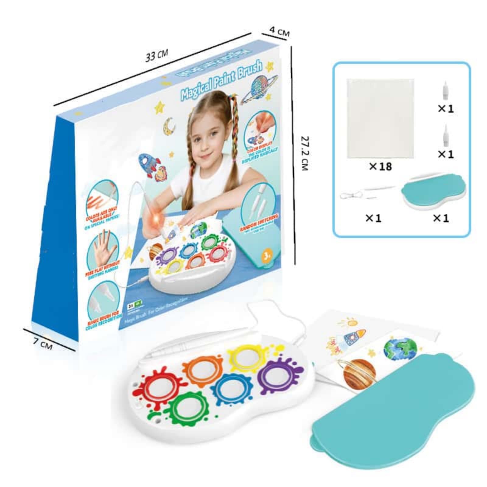 ZZERHUOO Watercolor Pens Watercolor Brush Markers | Pen With Stamp For Art Coloring Kids Girls Drawing Parent Child Activities Teaching（30ml） Kids Lacing Cards Boys Kids Hand Games Girls Building for
