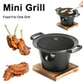 thumbnail image 5 of Yucurem Mini Outdoor Bbq Plate Detachable Japanese Alcohol Stove Hibachi Grill Kitchen Essentials (A), 5 of 10