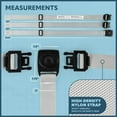 thumbnail image 6 of Today's Kids High Chair Straps Replacement Compatible with IKEA Antilop High Chair - Heavy Duty 3 Point Harness Seat Belt, Adjustable Durable Polyester, Soft & Comfortable on Baby's Skin - Gray, 6 of 7