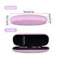 thumbnail image 4 of ZOUYUE 2pcs Eye Glasses Case Girl Sparkle Smooth Glitter Hard Shell Eyeglass for Women Men Girl, 4 of 7