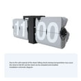 thumbnail image 3 of Flip Desk Shelf Clock with Classic Mechanical, Digital Display Battery Powered Retro Style Home Office Decor, 14 X 5.5 X 3.5 Inches, 3 of 7