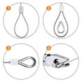 thumbnail image 3 of PENGXIANG 30M 2mm Convenient Stainless Steel Wire Rope Cable Hooks Hanging Kit Tent Rope, 3 of 10
