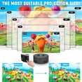 thumbnail image 2 of Mini Projector LED Home Media Player Audio Portable Projectors with Projector Stand USB Projection Same Screen Mirror-B, 2 of 5