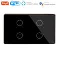 thumbnail image 1 of Amdohai WiFi Smart Wall Touch Switch Glass Panel Mobile APP Tuya/Touch Control Timer No Hub Required Compatible with Google Home&Alexa, 1 of 8