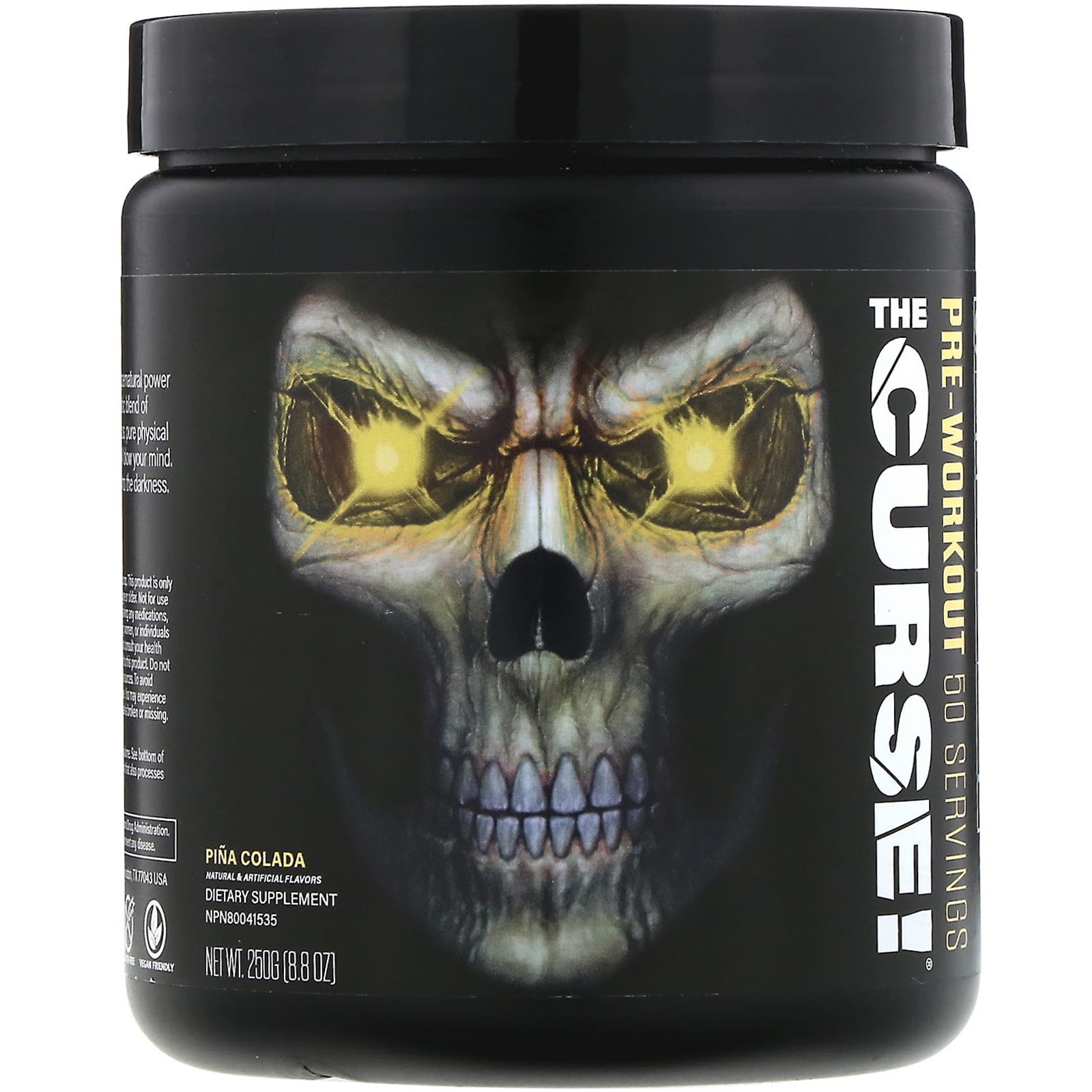 JNX Sports The Curse, PreWorkout, Pina Colada, 8.8 oz