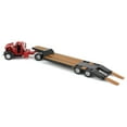 thumbnail image 4 of International KB-8 Truck with Lowboy Trailer Red and Black 1/50 Diecast Model by SpecCast, 4 of 5