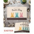 thumbnail image 6 of Easter Placemats Set of 6, Easter Bunny Placemat for Dining Table Decorations, Bunny Ear Cute Rabbit Place Mats, Spring Table Mats for Kitchen Dinner Seasonal Holiday Party Decor, 6 of 6
