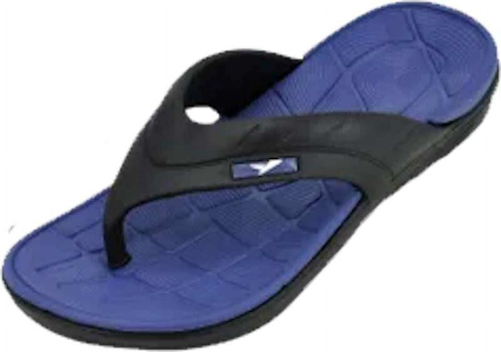 0121 Men's Rubber Sandal Slipper Comfortable Shower Beach Shoe Slip On Flip Flop