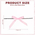 thumbnail image 2 of Uxcell Satin Ribbon Bow, Mini Bows with Twist Ties for DIY Craft Gift Wrapping Treat Bags Wedding Birthday Party Decoration Pink, 2 of 7