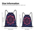 thumbnail image 2 of Fotbe Bohemian Vintage Pattern Bolsa Mochila con Cordón Estampada, Bolsa de Gimnasio Deportiva, Bolsa Cinch, Bolsa con Cordón para Hombres y Mujeres-Medium, 2 of 6