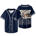 thumbnail image 1 of Waylon Wyatt Out Of The Blue Tour Veste de Baseball Tee Unisexe Col en V Manches Courtes T-Shirts, 1 of 5